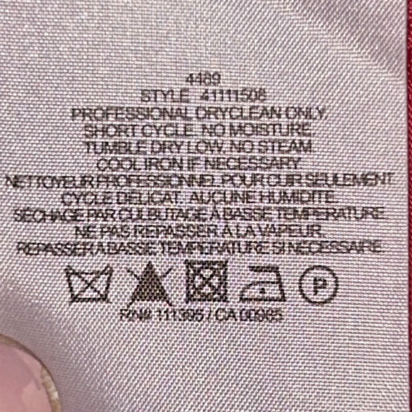 Tory Burch Wool Pea Coat XL Red Double Breasted Gold Buttons Belted Alek Jacket - Picture 11 of 12